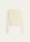 Lisa Yang The Ida Cashmere Crewneck Sweater In Cream