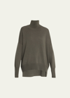 Lisa Yang Heidi Cashmere Turtleneck Sweater In Fern