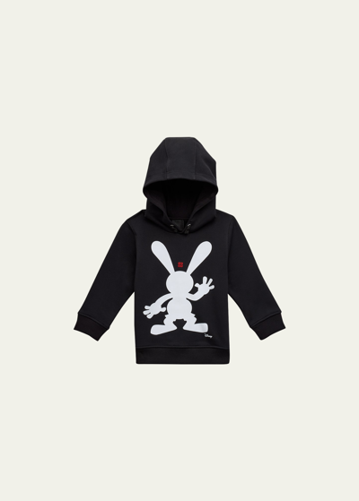 Givenchy X Disney Oswald & Castle Graphic Hoodie In 09b-black