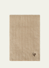 Loro Piana Lp Ribbed Cashmere Scarf In Natural