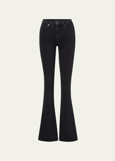 Veronica Beard Jeans Beverly Slim Flared Jeans In Washed Onyx