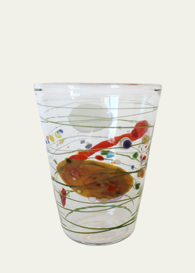 Massimo Lunardon Multicolor Swirl Water Glass