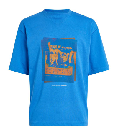 Ahluwalia Graphic Print T-shirt In Blue
