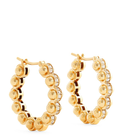 L'atelier Nawbar Large Yellow Gold And Diamond The Gold Hoop Earrings