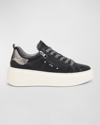 Nerogiardini Platform Wedge Sneaker In Blak