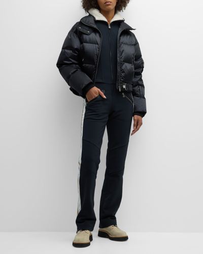 Bogner Amala Puffer Jacket With Detachable Catsuit In Black