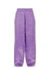 Jw Anderson Drawstring-hem Wide-leg Trousers In Purple