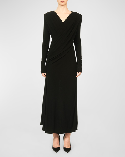 Interior The Sloan Draped Dress In Midnight