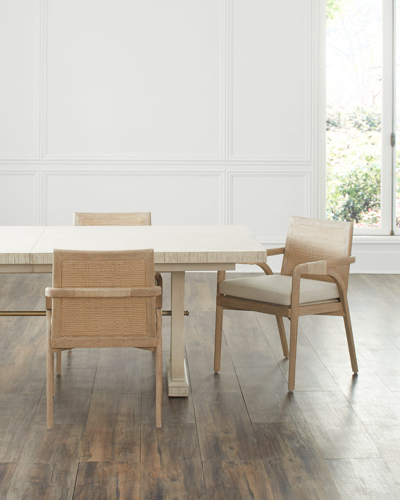 Interlude Home Delray Arm Chair In Brown