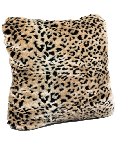 Donna Salyers Fabulous-furs Cheetah Faux Fur Pillow In Multicolor