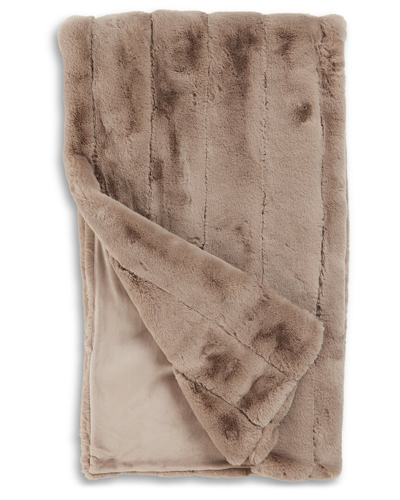 Donna Salyers Fabulous-furs Latte Posh Throw Blanket With $20 Credit