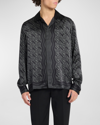 Casablanca Heart Monogram-print Silk Shirt - Unisex - Silk In Heart Monogramme