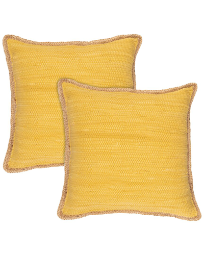 LR HOME LR HOME SET OF 2 RILEY SOLID THROW PILLOWS