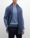Neiman Marcus Men's Double-face Cashmere Scarf