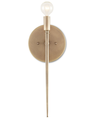 Currey & Company Bel Canto Brass Wall Sconce In Gold