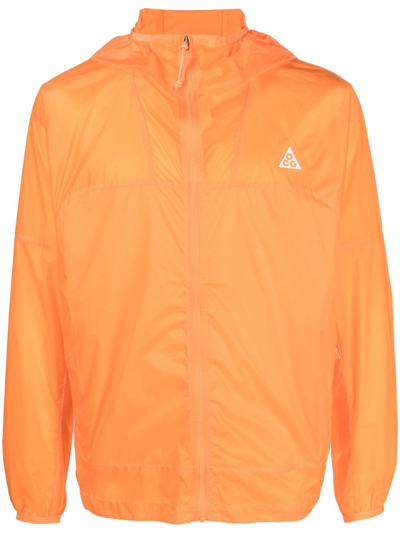 Nike Acg Cinder Cone Windbreaker Jacket In Orange