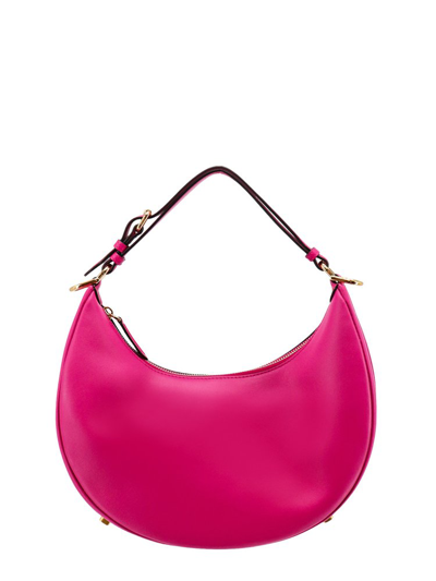Fendi Graphy Small Shoulder Bag In Pink