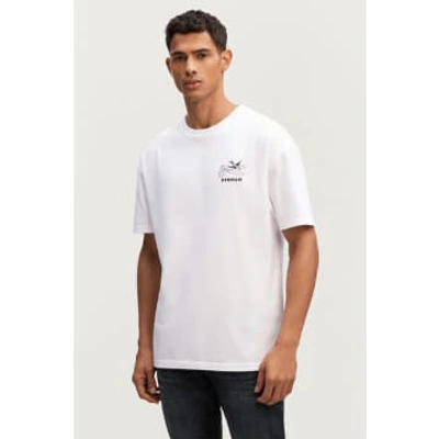 Denham The Jeanmaker Dxt Fatale Heavy Jersey T Shirt White