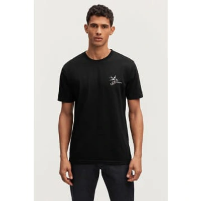 Denham The Jeanmaker Dxt Paris Heavy Jersey T Shirt Black