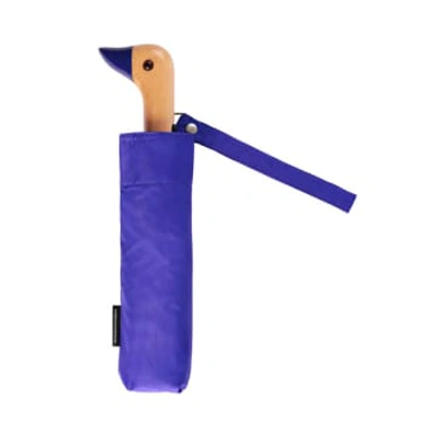 Original Duckhead Royal Blue Compact Eco Friendly Wind Resistant Umbrella