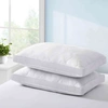 Puredown Peace Nest Set Of 2 Feather Down Bed Pillows W/ 100% Cotton Cover