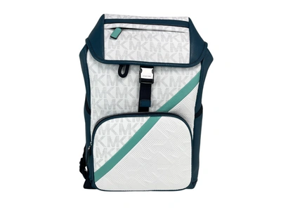 Michael Kors Signature Cooper Sport Flap Lagoon Large Backpack Bookwomen's Women's Bag In Green