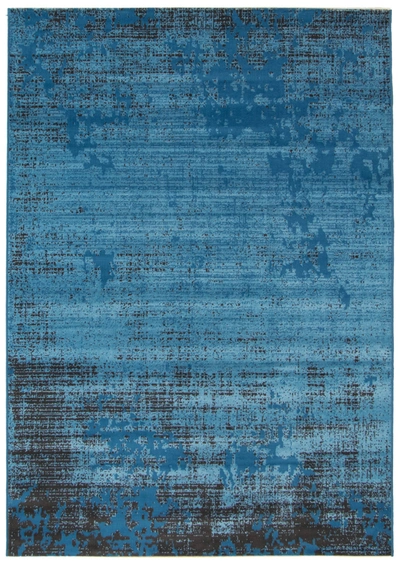 Ecarpet Vivian Transitional Vintage Rug In Blue