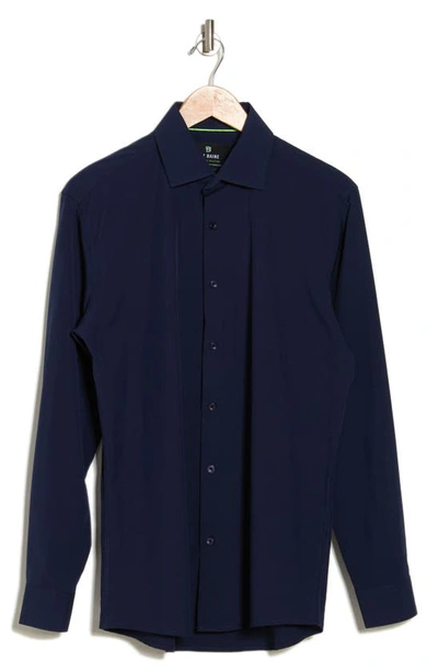 Tom Baine Notch Collar Two-button 4-way Stretch Jacket In Denim Blue