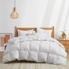 PUREDOWN MADE IN GERMANY 800 FILL POWER 90% DOWN FILL EUROPEAN WHITE DUCK DOWN COMFORTER- YEAR ROUND