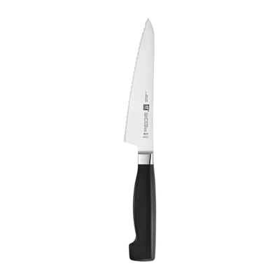 Zwilling Four Star 5.5-inch Serrated Prep Knife