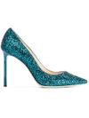 JIMMY CHOO ROMY 100 PUMPS,ROMY100GAF12153314