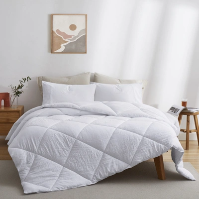 Peace Nest Super Soft All Season Recycle Silky Smooth Down Alternative Comforter In White