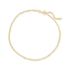 CANARIA FINE JEWELRY CANARIA 1.5MM 10KT YELLOW GOLD SINGAPORE CHAIN ANKLET