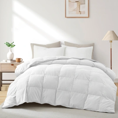 Peace Nest Year Round Down Feather Blend Comforter Duvet Gusset Soft Cover In White