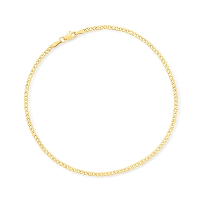 Canaria Fine Jewelry Canaria 2.3mm 10kt Yellow Gold Curb-link Necklace