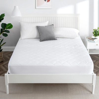 Puredown Peace Nest Quilted Down Alternative Mattress Pad With 100% Cotton Cover In White