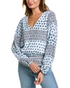 Sail To Sable Smocked Top In Multi