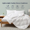 Peace Nest Soft Lightweight Down And Feather Fiber Comforter Diamond Quilted Duvet Insert