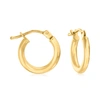 Ross-simons Italian 2mm 18kt Yellow Gold Hoop Earrings In Yellow