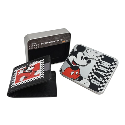 Concept One Disney's Mickey Mouse Vintage Print Bifold Wallet In A Decorative Tin Case, Multi