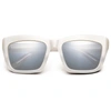 Ivi Vision Bonnie - Fade / Light Blue Chrome Flash Lens In Polished Ivory In Multi