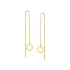 Rs Pure By Ross-simons 14kt Yellow Gold Circle Threader Earrings In Yellow