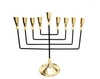 CLASSIC TOUCH DECOR BLACK AND GOLD STRAIGHT CUT MENORAH