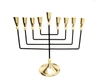 Classic Touch Decor Black And Gold Straight Cut Menorah
