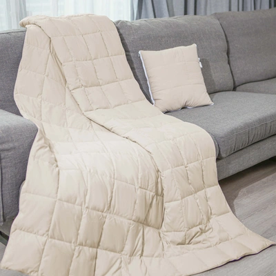 Puredown 2 In 1 Packable Throw Blanket Pillow With Zip Machine Wash 50 X 70"