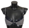 Ermanno Scervino Women   Stripes Lace Reggiseno Bra Underwear In Silver
