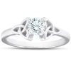 Pompeii3 5/8 Ct Diamond Solitaire Celtic Engagement Ring 14k White Gold In Multi