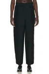 The Row Claudiu Wide-leg Trousers With Mesh Pockets In Black
