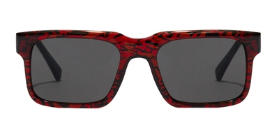 Hawkers Anuel Hinw22rgxu Rgxu Square Sunglasses In Burgundy
