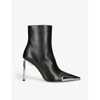 Off-white Allen 60mm Leather Ankle Boots In Blk/other
